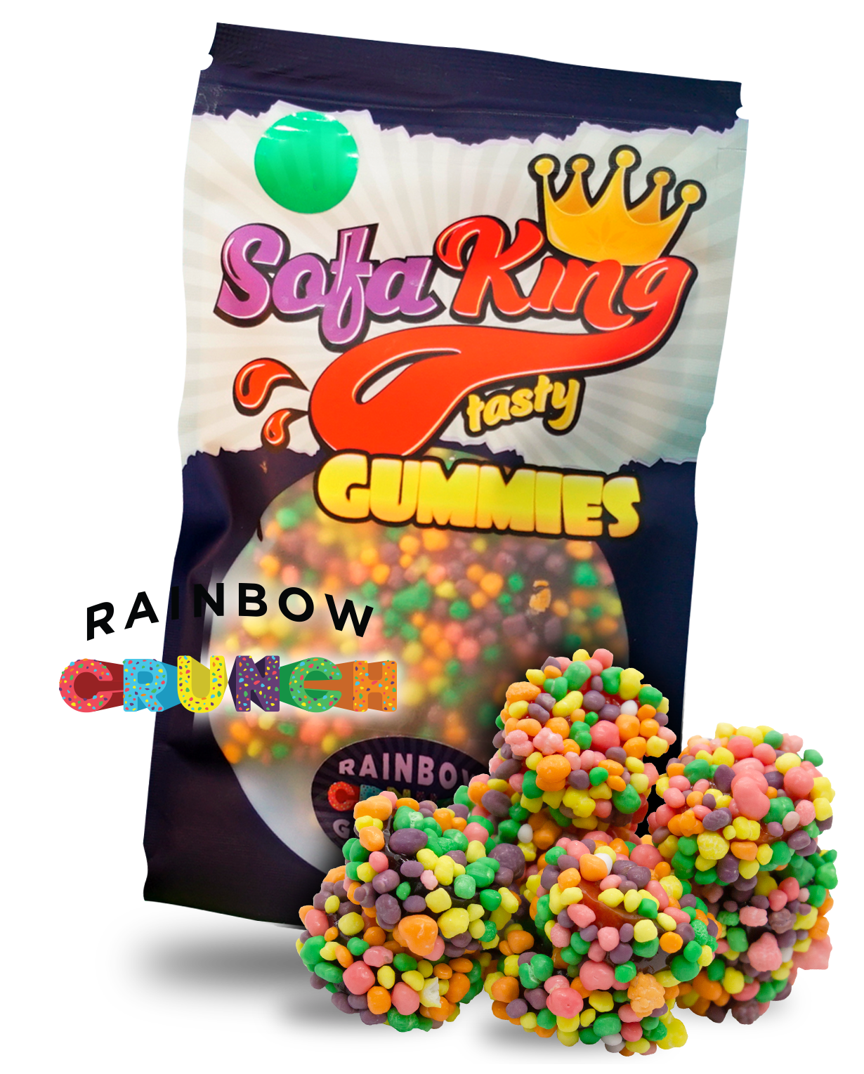 Sofa King Rainbow Crunch THC Gummies